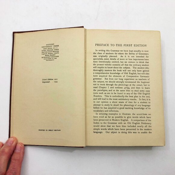 Vintage Old English Grammer J. Wright & EM Wright 1934 Third Edition - Picture 6 of 10